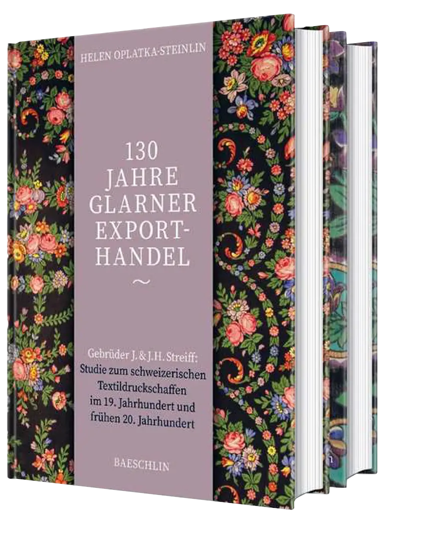 Die beiden Bände «130 Jahre Glarner Exporthandel» im Schuber